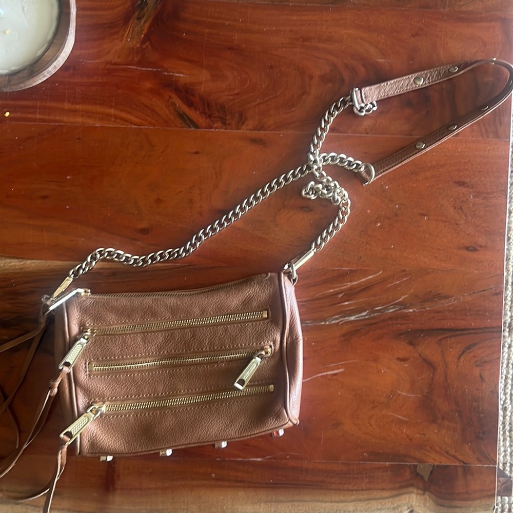 Rebecca mink off 3 zipper purse